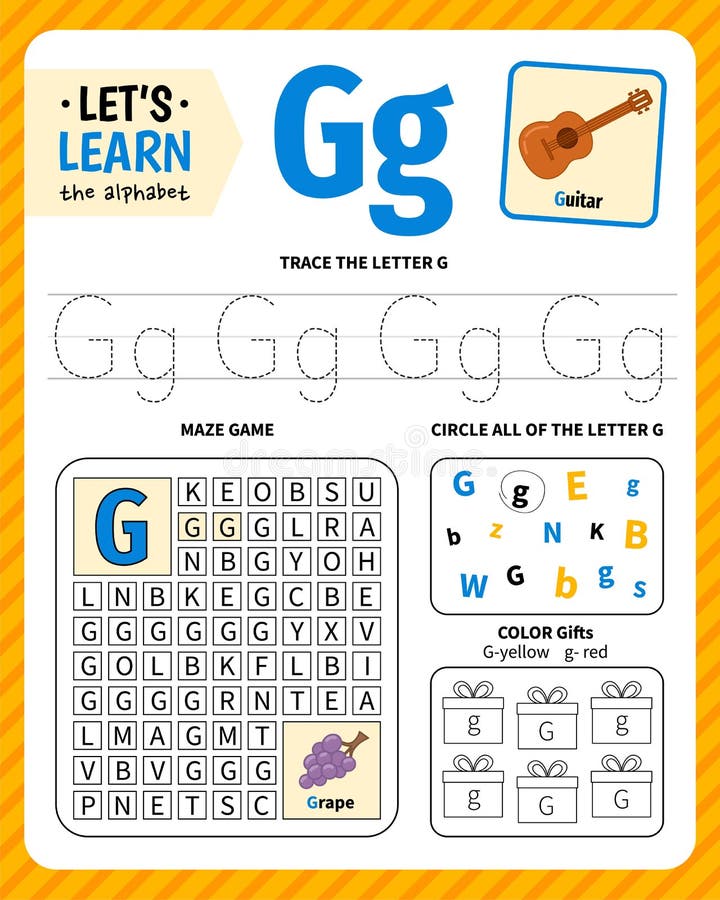 Kids learning material. stock illustration