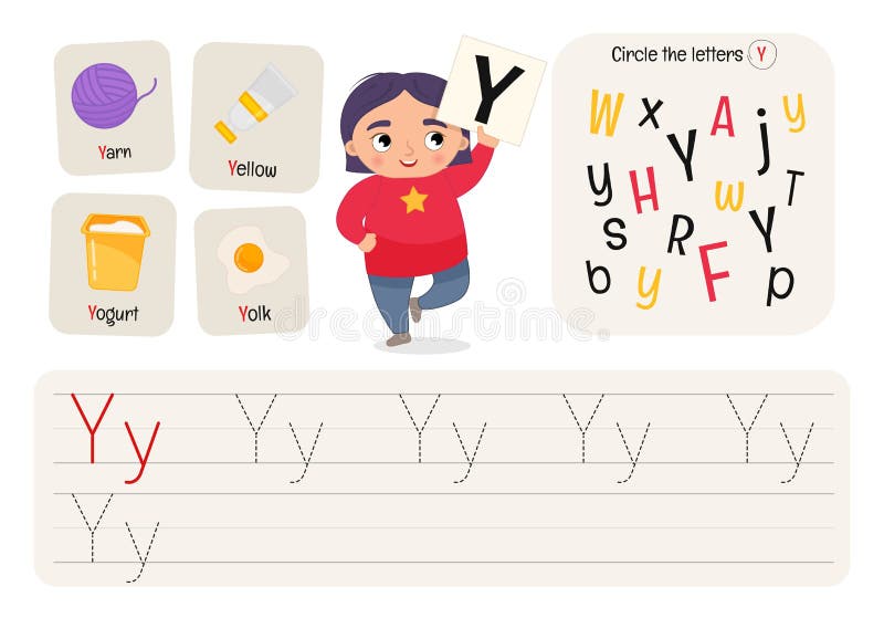 Kids learning material. vector illustration