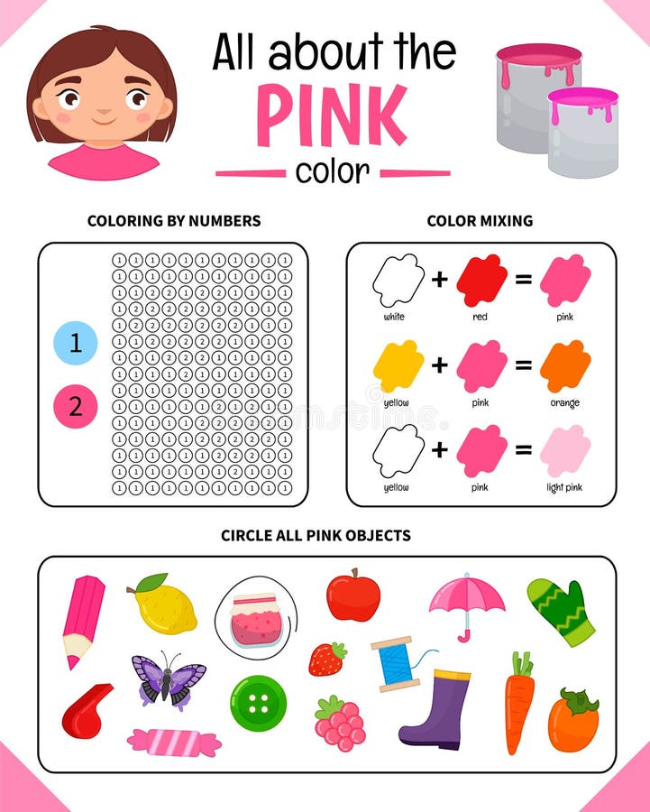 Kids learning material. stock illustration