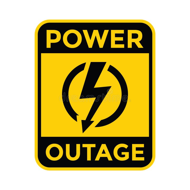 power outage stock illustration