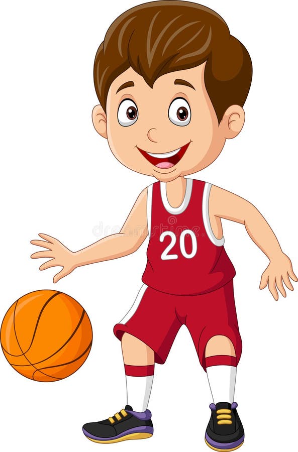 Little Boy Dribbling Basketball Stock Illustrations 18 Little Boy