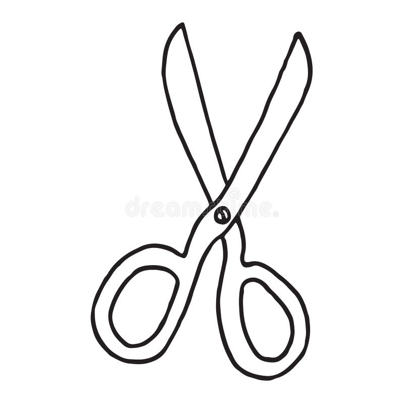 How to draw a Scissors for kids  Scissors Easy Draw Tutorial  YouTube