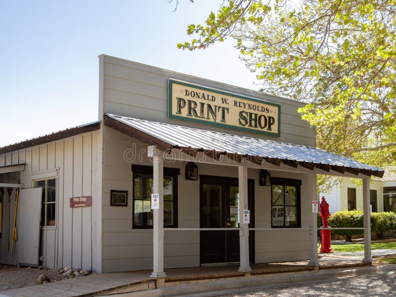 Print Shop of the Clark County Museum Editorial Photography Image of