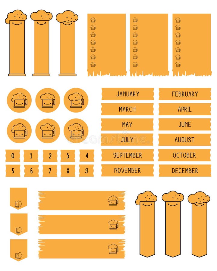 Days Week Stickers, Days Week Labels, 7 Days Week, 5 Days Week