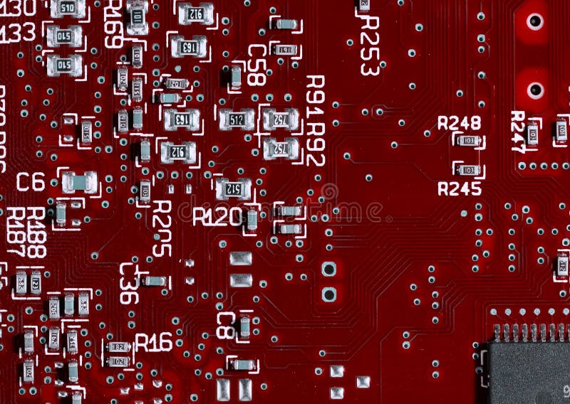 Printed circuit board - red
