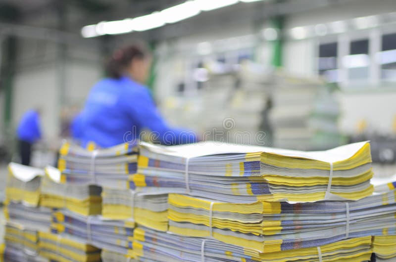 Printed material packets royalty free stock image