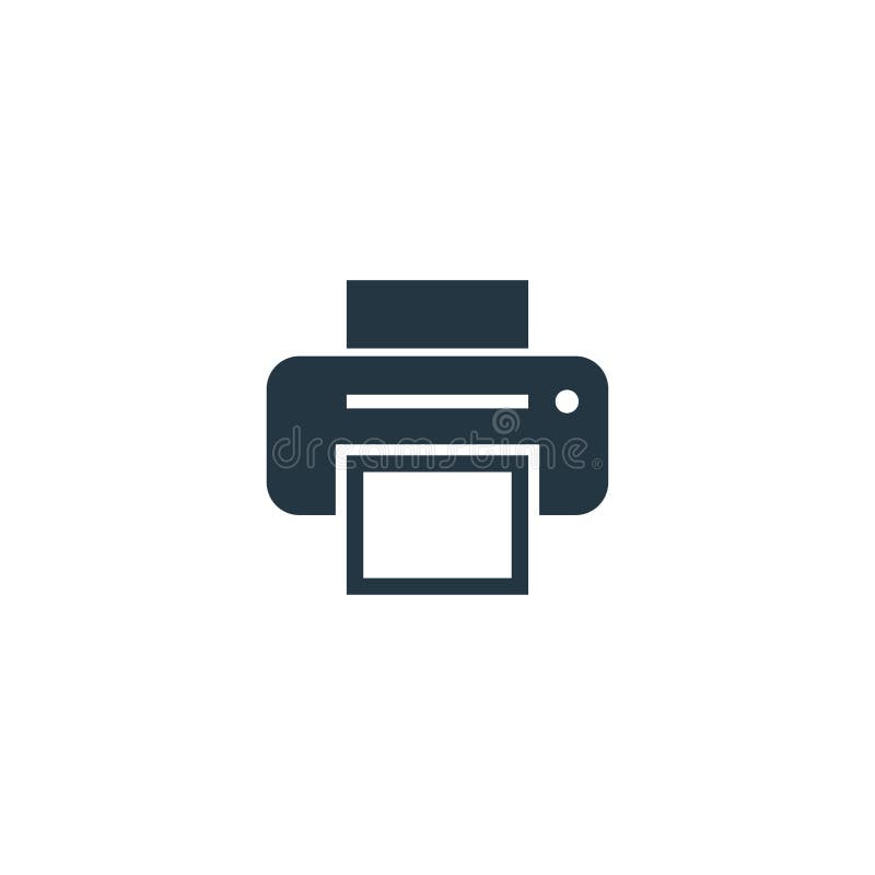 Printer icon. Simple element stock illustration