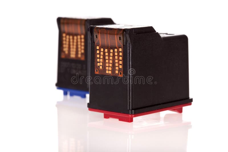 Empty Inkjet Printer Ink Cartridges Stock Photo Image of refill