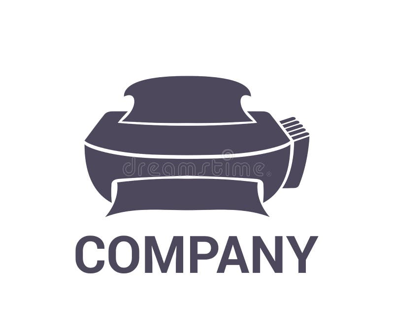 Printer logo design stock vector. Illustration of background 107931144