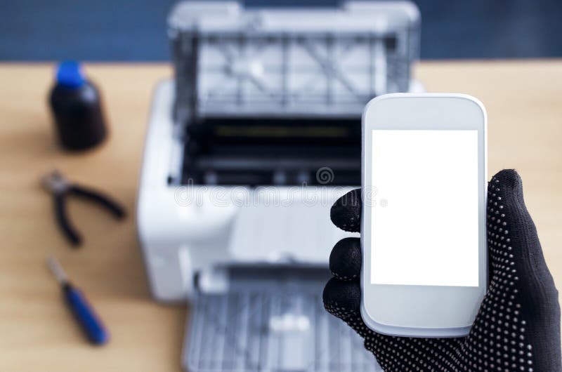 Printer repair stock photos