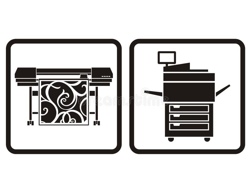 Printers stock illustratie