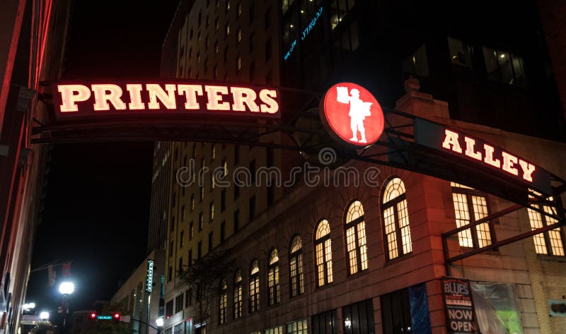 Printerssteeg Nashville, Tennessee
