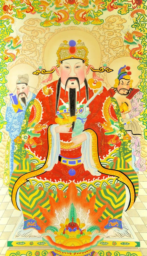 Printing in Chinese traditional style stock image