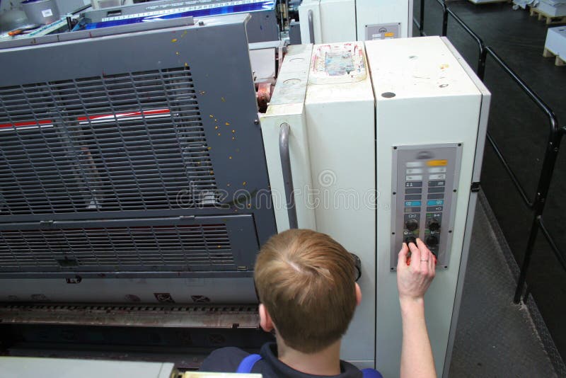 Printing house stock image. Image of work, publish, machine 1377357