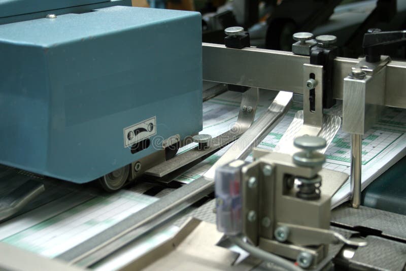 Printing press stock image. Image of printing, industry 1255895