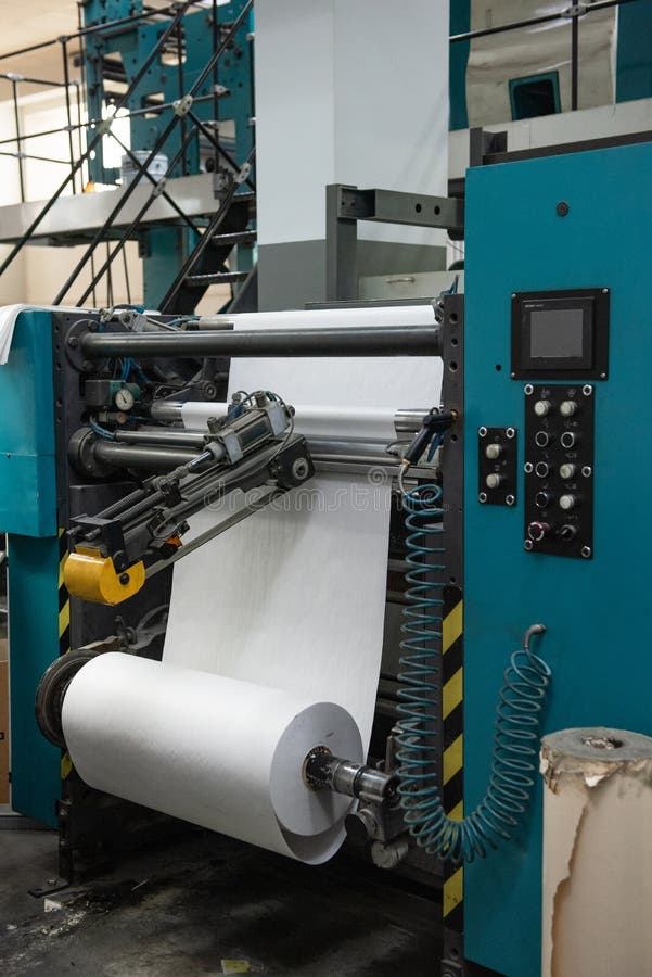 Printing House Warehouse Interior Stock Image Image of factory