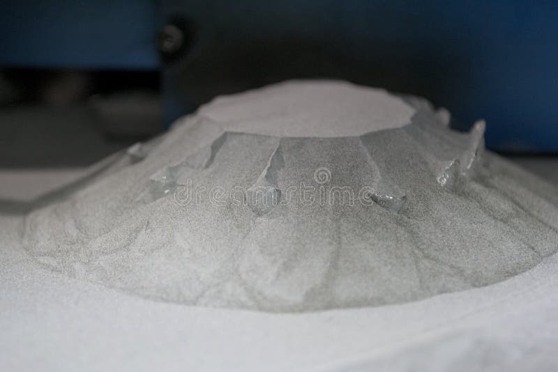 Printing platform with object printed on 3d printer for metal royalty free stock photo Printing platform with object printed on 3d printer for metal royalty free stock photo