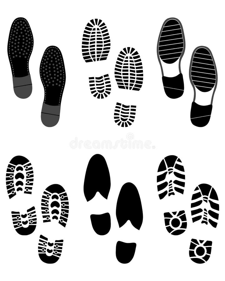 Prints of shoes stock illustration. Illustration of texture - 96161462