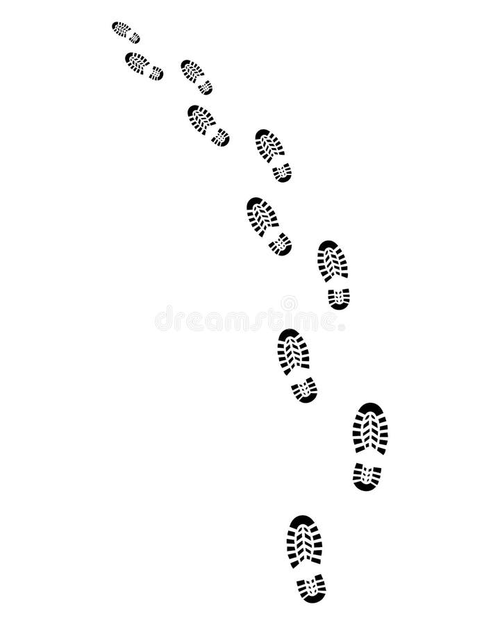 Shoe prints stock illustration. Illustration of imprint - 33286447