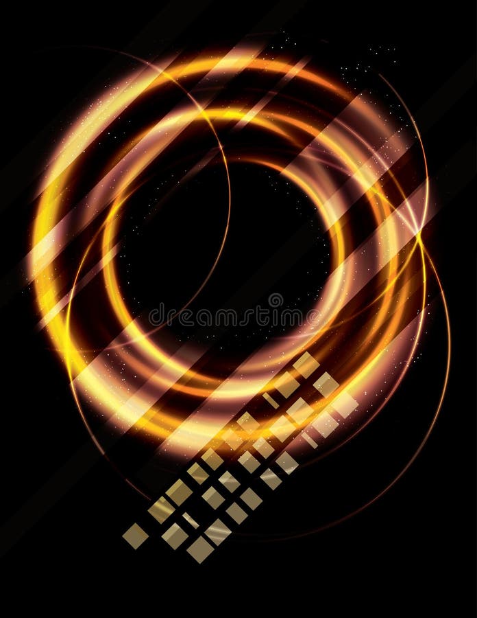 Priorità bassa astratta confusa di effetto della luce dell'oro royalty illustrazione gratis Priorità bassa astratta confusa di effetto della luce dell'oro royalty illustrazione gratis