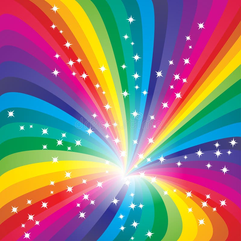 Abstract colorful starry rainbow background. Abstract colorful starry rainbow background