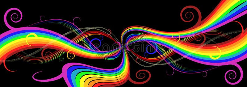 Priorità bassa astratta del Rainbow royalty illustrazione gratis Priorità bassa astratta del Rainbow royalty illustrazione gratis