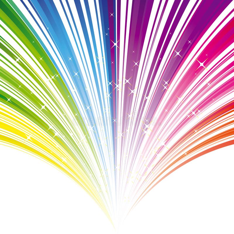 Priorità bassa astratta della banda di colore del Rainbow royalty illustrazione gratis