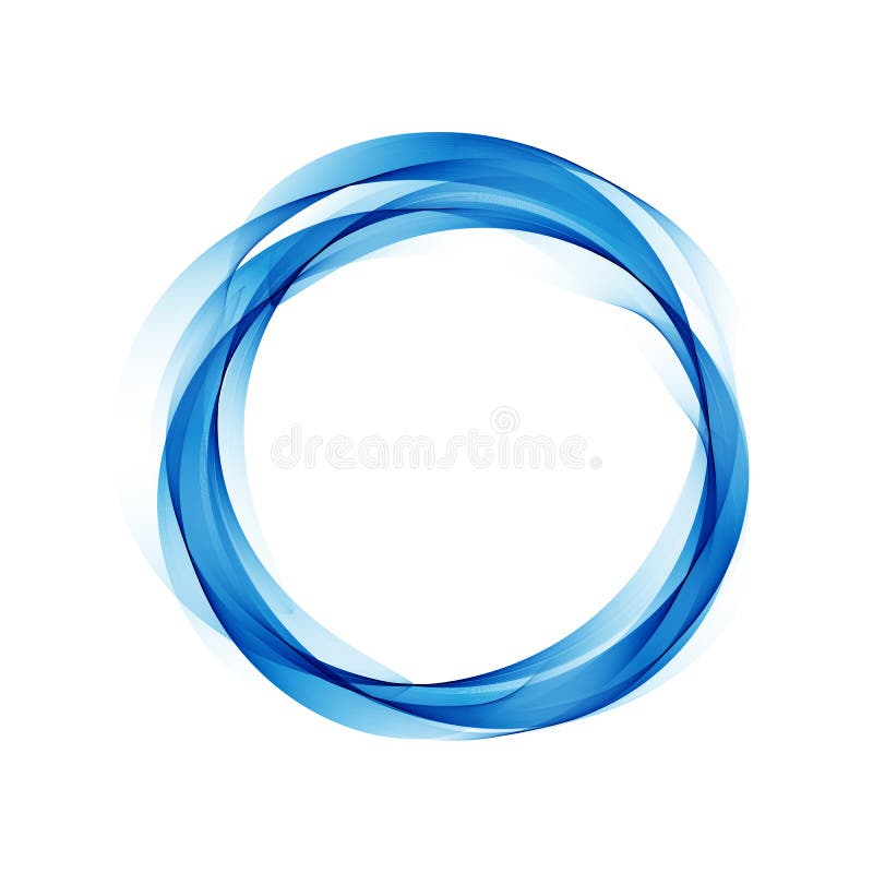 Priorità bassa astratta di vettore con i cerchi blu illustrazione di stock Priorità bassa astratta di vettore con i cerchi blu illustrazione di stock