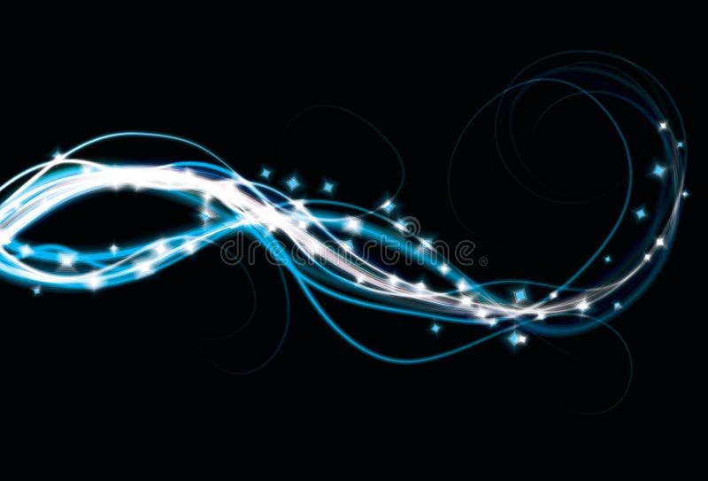 Priorità bassa blu astratta confusa di effetto della luce illustrazione di stock Priorità bassa blu astratta confusa di effetto della luce illustrazione di stock