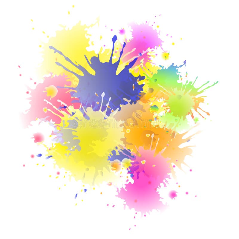 Sfondo con schizzi di colore illustrazione di stock