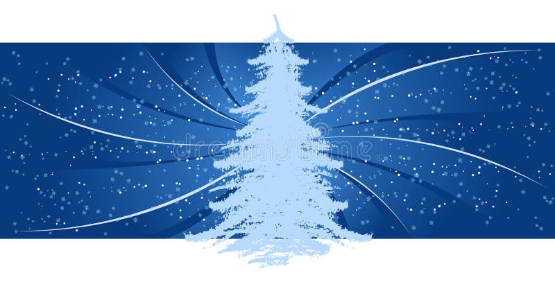 Abstract background with Christmas tree rays and snowflakes. Abstract background with Christmas tree rays and snowflakes