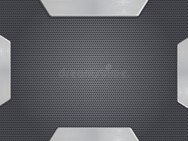 Priorità bassa del metallo illustrazione di stock Priorità bassa del metallo illustrazione di stock