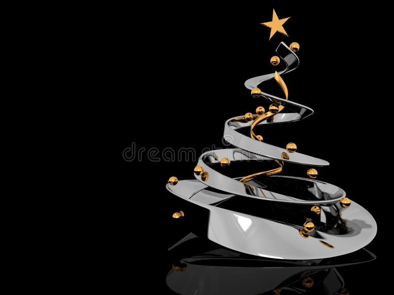 Sfondo albero di Natale illustrazione di stock