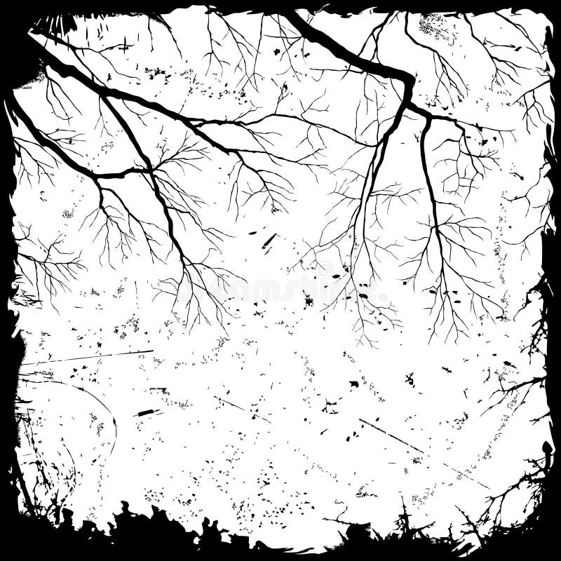 Priorità bassa della filiale di Grunge illustrazione di stock Priorità bassa della filiale di Grunge illustrazione di stock