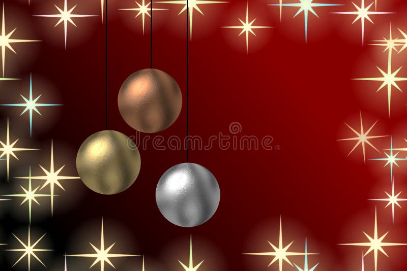 Priorità bassa delle bagattelle di natale illustrazione vettoriale