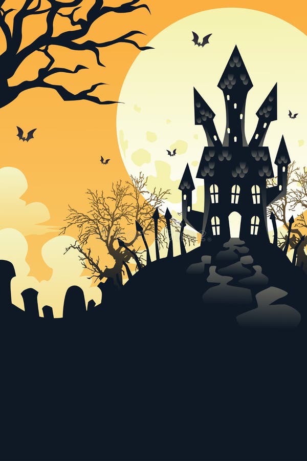 A vector illustration of Halloween holiday background. A vector illustration of Halloween holiday background