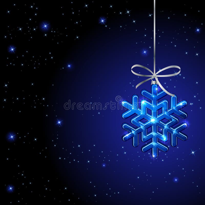 Priorità bassa di inverno con il fiocco di neve royalty illustrazione gratis Priorità bassa di inverno con il fiocco di neve royalty illustrazione gratis