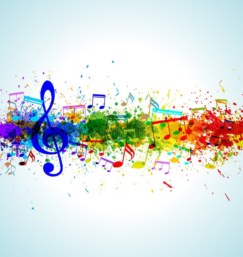 Music background. Color paint splashes. Gradient vector. EPS10. Music background. Color paint splashes. Gradient vector. EPS10.