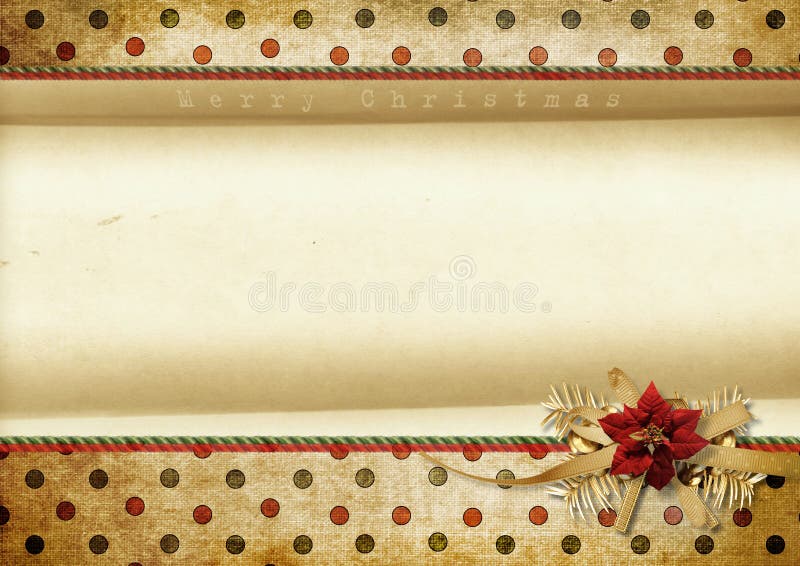 Priorità bassa di natale dell'annata con spazio per testo immagini stock Priorità bassa di natale dell'annata con spazio per testo immagini stock