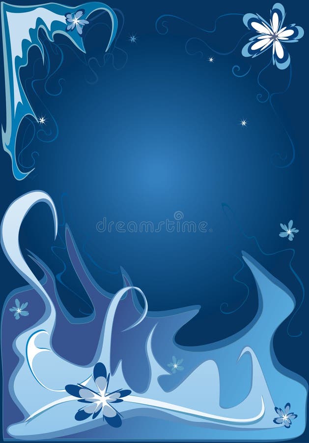 Download Priorità Bassa Floreale Blu Illustrazione Vettoriale - Illustrazione di vettore, estratto: 7316245