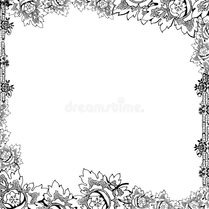Priorità bassa floreale dell'album dell'annata illustrazione di stock Priorità bassa floreale dell'album dell'annata illustrazione di stock