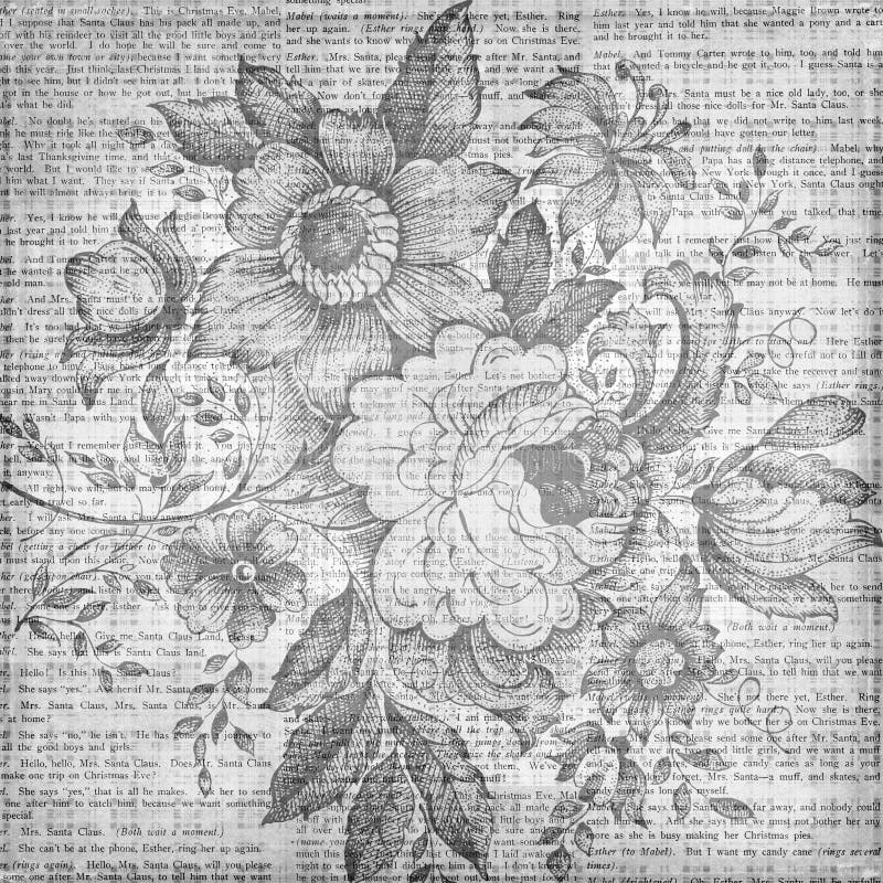 A grungy vintage floral texture background in desaturated color. A grungy vintage floral texture background in desaturated color.