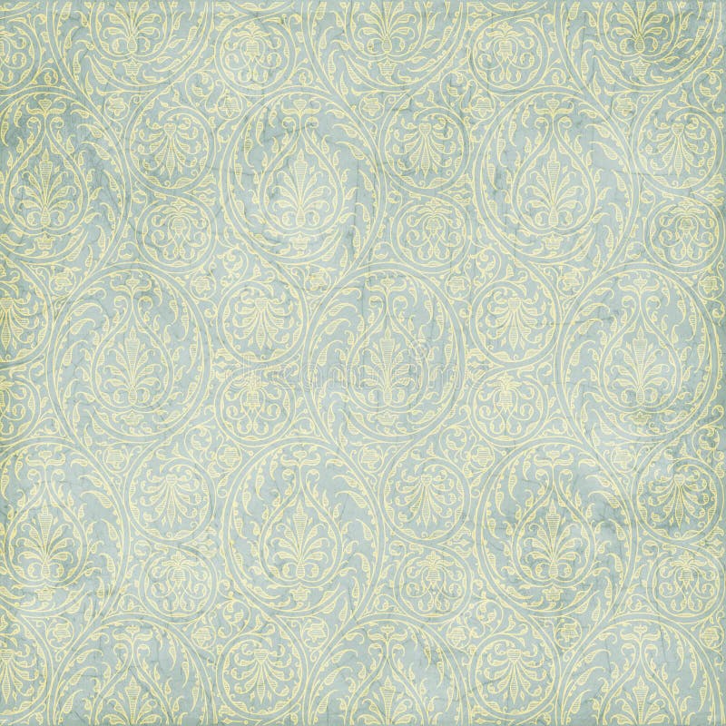 A grungy paisley texture background in blue green color. A grungy paisley texture background in blue green color.