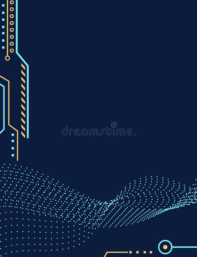 Priorità bassa moderna di tecnologia illustrazione di stock