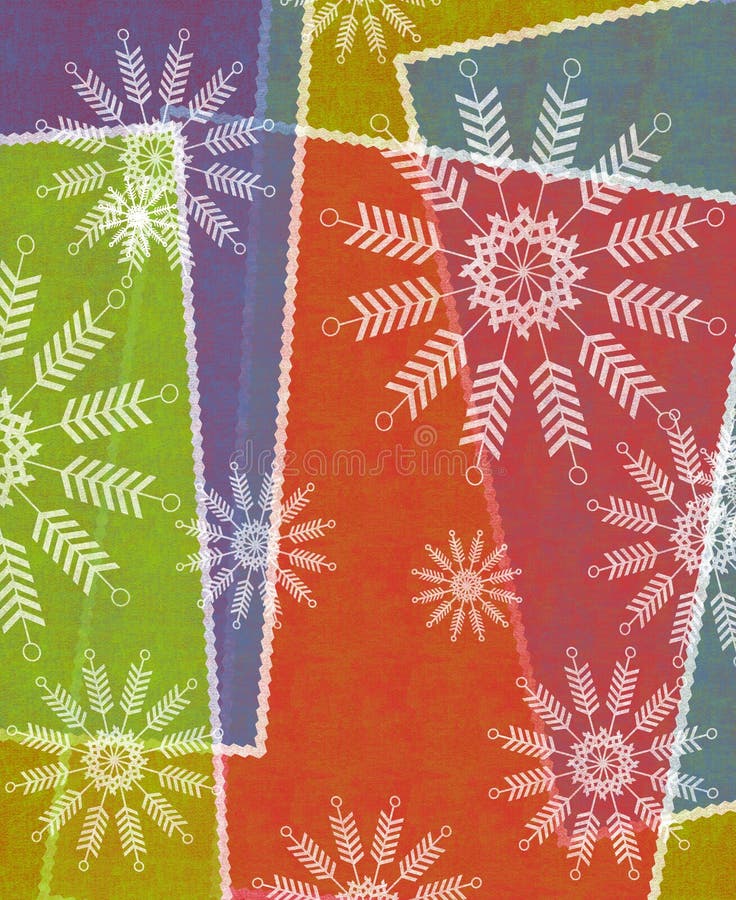 Priorità bassa rustica del fiocco di neve illustrazione di stock Priorità bassa rustica del fiocco di neve illustrazione di stock