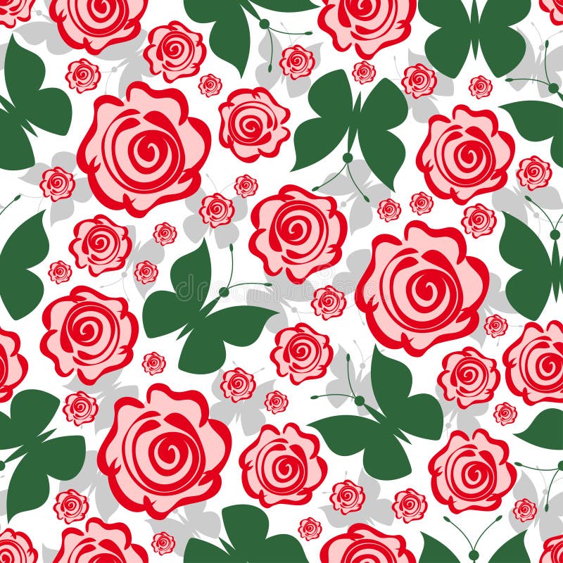 Priorità bassa senza giunte floreale illustrazione di stock Priorità bassa senza giunte floreale illustrazione di stock