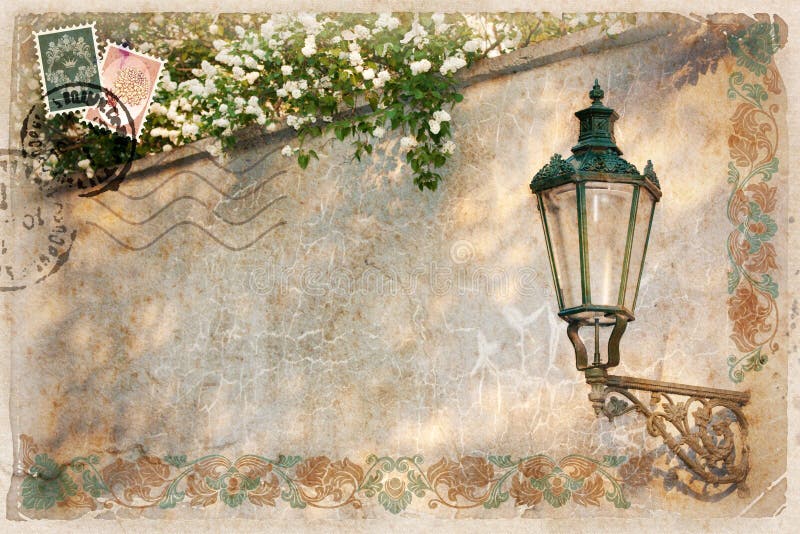 Priorità bassa, stylized come cartolina dell'annata royalty illustrazione gratis Priorità bassa, stylized come cartolina dell'annata royalty illustrazione gratis