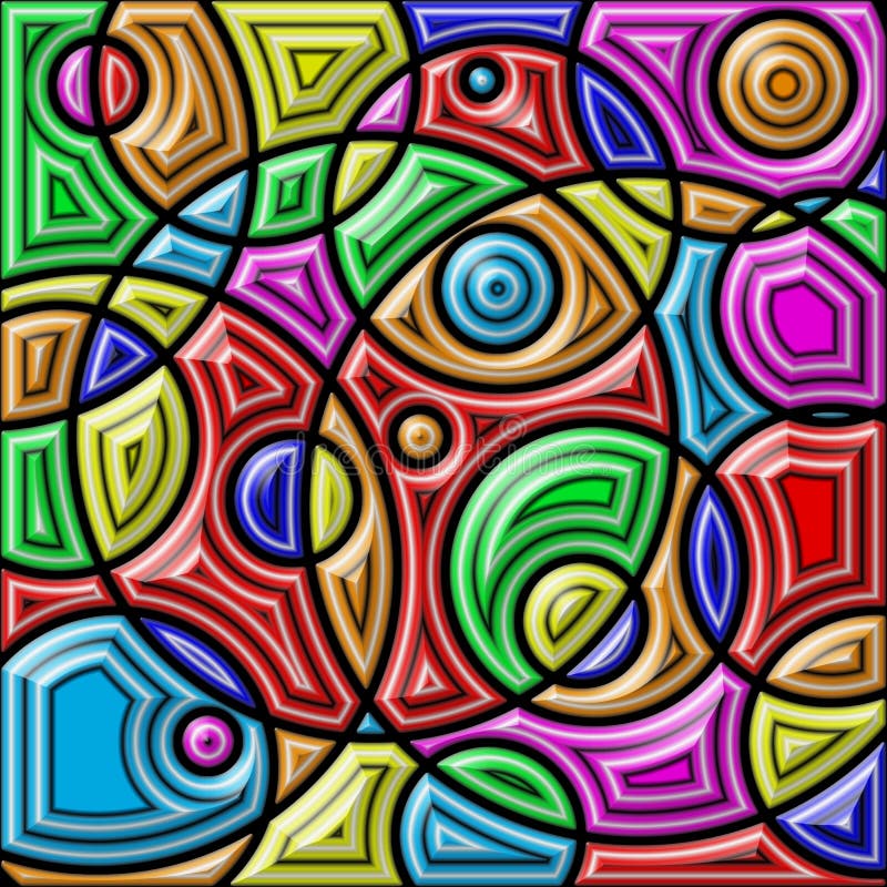 Abstract colorful background. Circles and shapes with relief effect. A colorful background with geometric shapes. Abstract colorful background. Circles and shapes with relief effect. A colorful background with geometric shapes.