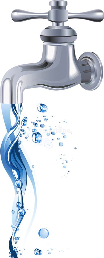 Prise d'eau. Robinet. illustration de vecteur Prise d'eau. Robinet. illustration de vecteur