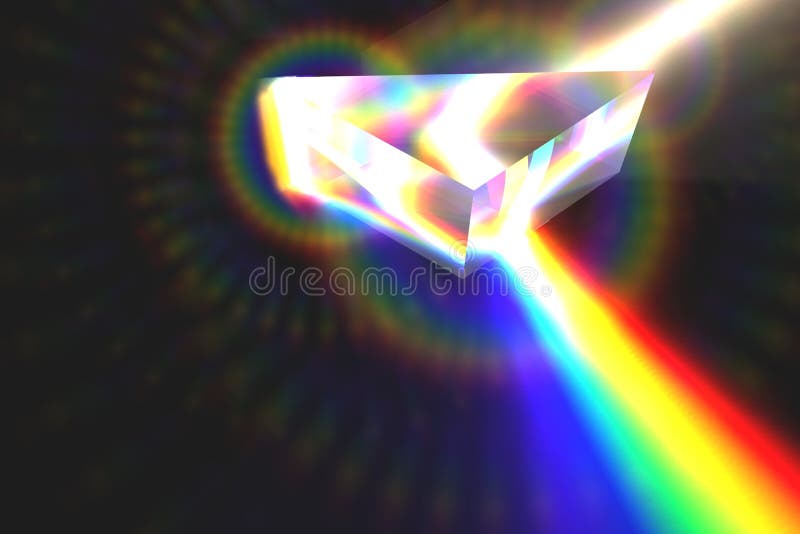 Prisma en regenboog stock illustratie Prisma en regenboog stock illustratie